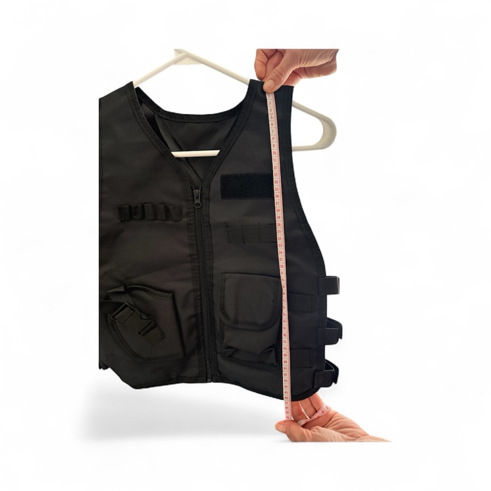 Kids Black Tactical Vest or beginner hunting vest - Picture 4 of 5
